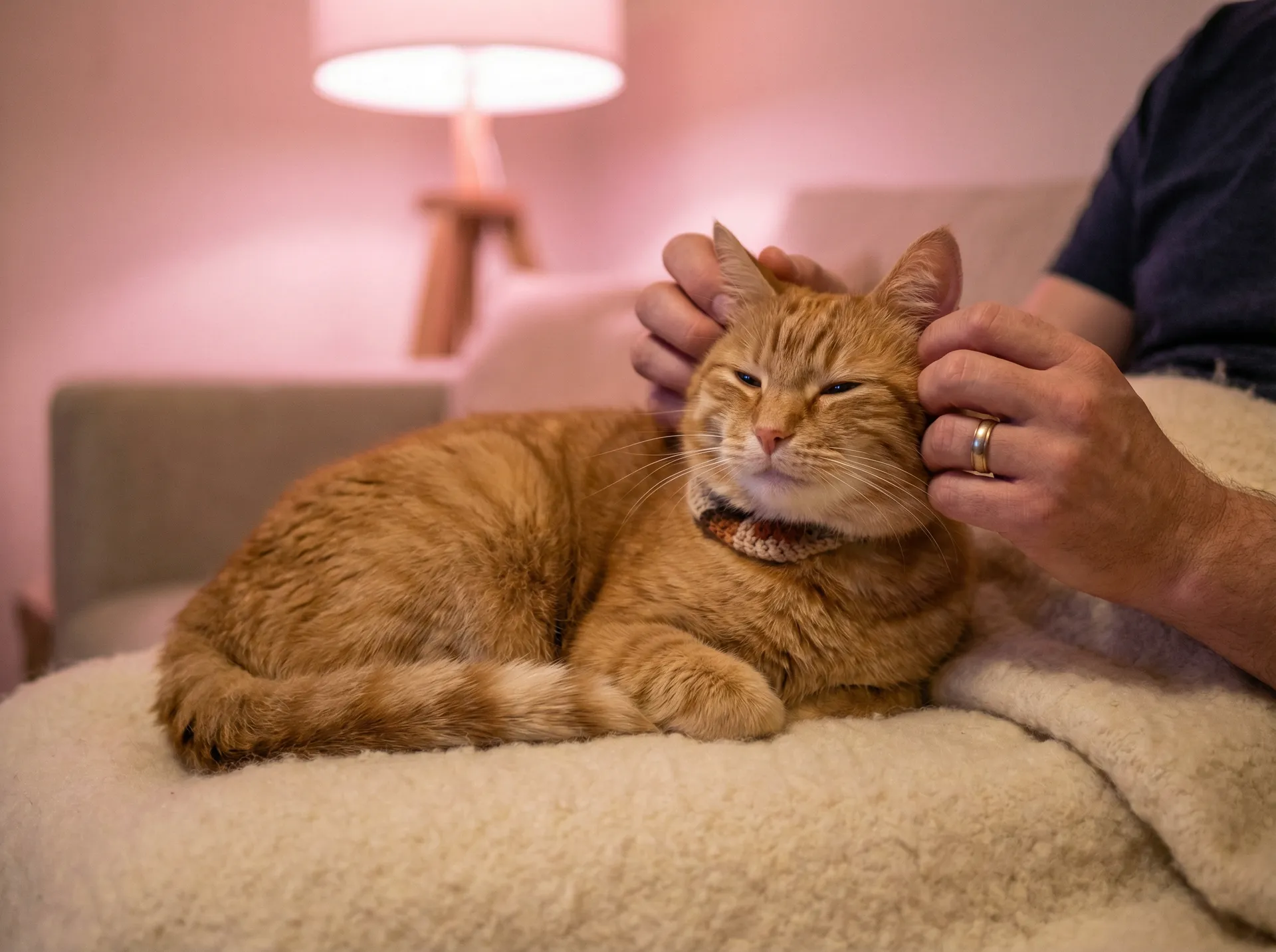 猫咪被温柔抚摸的幸福时刻 - 埃霍恩的冰霜之镰